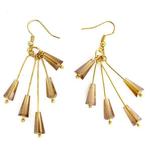 Aretes De Cristal Pirámide