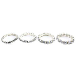 Juego De Pulseras De Piedras Cristal