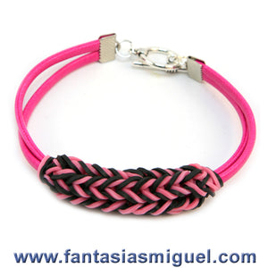 Pulsera Con Ligas Con Cordón Neón Fiusha