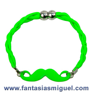 Pulsera Verde Neón Con Cordón Plano
