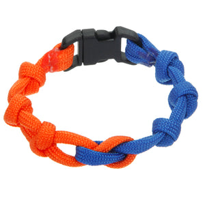 Pulsera De Cordón Paracaídas Azul Marino/Naranja
