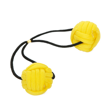 Bolitas Para El Cabello De Cordón Amarillo