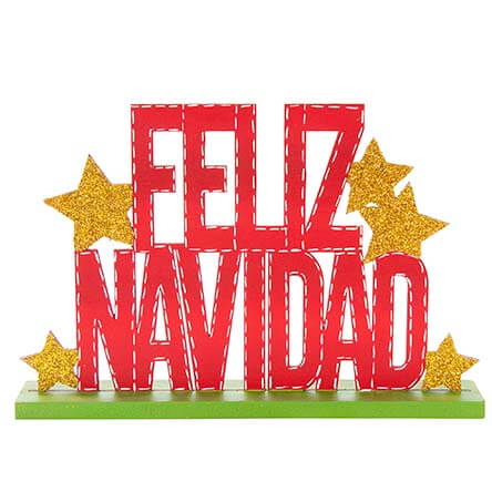 Feliz Navidad Con Estrellas Oro