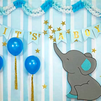 Decoraciones de baby shower para niña elefante decoración de baby