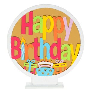 Letrero Happy Birthday