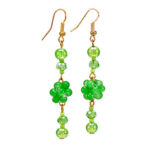 Aretes Con Cristales Verdes