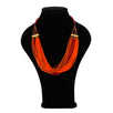 Fantasías Miguel Clave:LC1262 Collar De Chaquiras Naranja