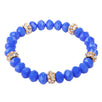 Fantasías Miguel Clave:LC1276 Pulsera Azul Con Rondel De Cristales