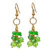 Fantasías Miguel Clave:LC1327 Aretes Verde Esmeralda