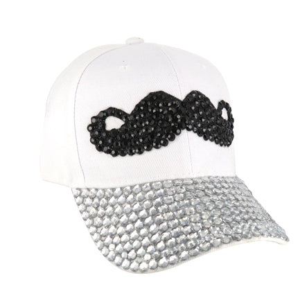 Gorra Con Aplicaciones En La Visera Y En Forma De Bigote