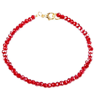 Fantasías Miguel Clave:LC1512 Pulsera Con Rondel Rojo