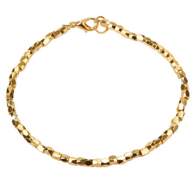 Fantasías Miguel Clave:LC1513 Pulsera Con Cuenta Facetada Oro