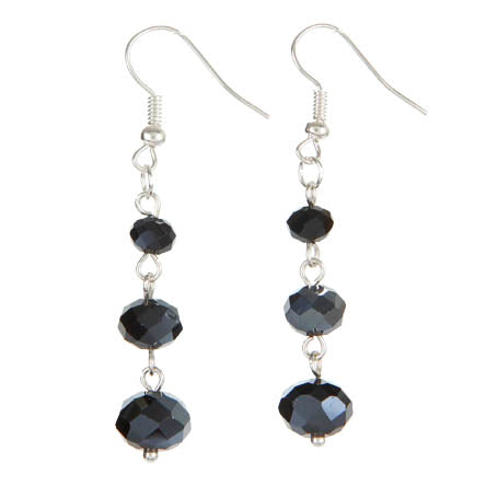 Aretes Con Rondeles Negros