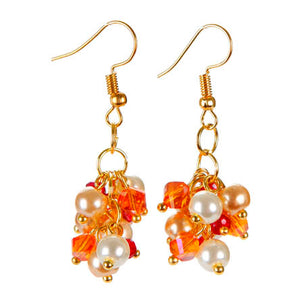 Aretes De Engarces Rondel Y Perla