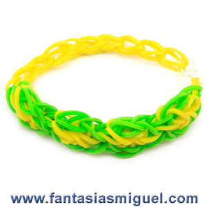 Pulsera Con Ligas Amarillo-Lima