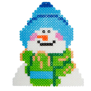 Muñeco De Nieve Hama Beads