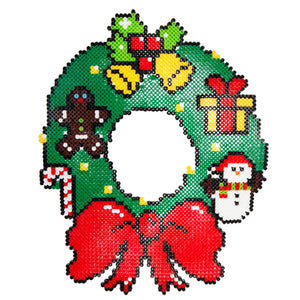 Corona Navideña Con Hama Beads