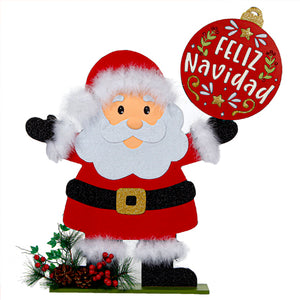 Adorno Santa Feliz Navidad