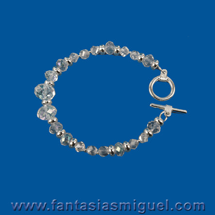 Pulsera Boda Bco./ Plata