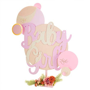 Letrero Baby Girl Colores Pastel