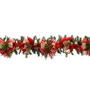 Guía Rústica Con Adorno Metálico Y Pick De Navidad Con Cascabel