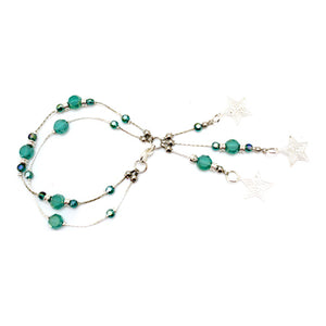 Pulsera Turquesa Con Estrellas