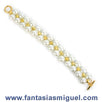 Fantasías Miguel Clave:MH231 Pulsera Cta. Rondel Oro