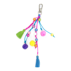 Colgante Para Bolsa Con Pom Poms