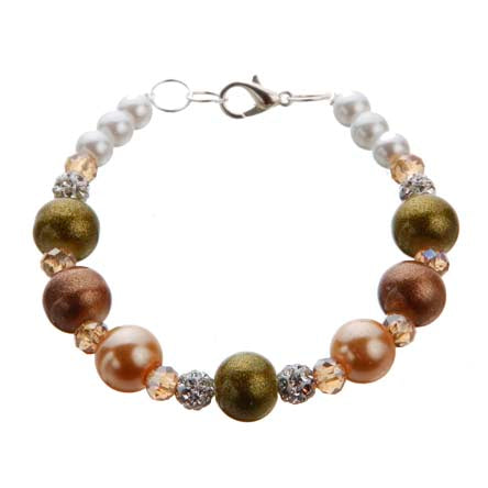 Pulsera De Perlas Multicolor