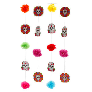 Guia Con Flores De Papel Y Picks Flores De Calavera