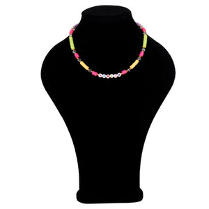 Collar Multicolor Con Cuentas De Letras