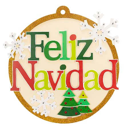 Esfera Feliz Navidad Con Copos
