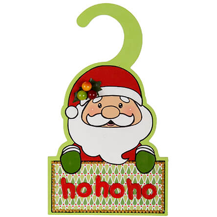 Picaporte Santa Con Papel Scrap