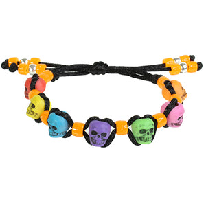 Pulsera Con Cráneos Multicolor
