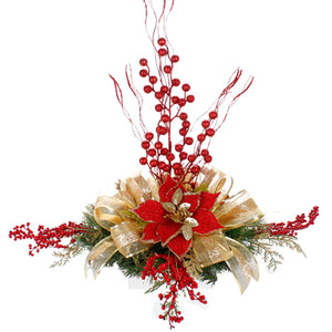 Arreglo Navideño Con Nochebuena