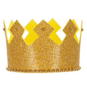 Corona De Rey Con Piedras Oro