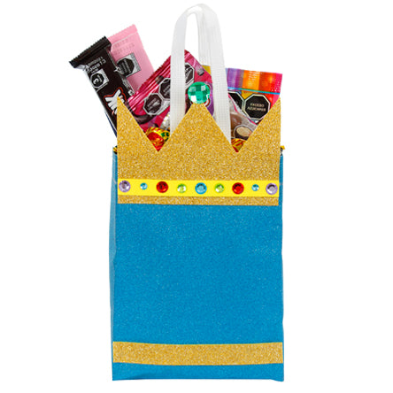 Bolsa Azul Con Corona
