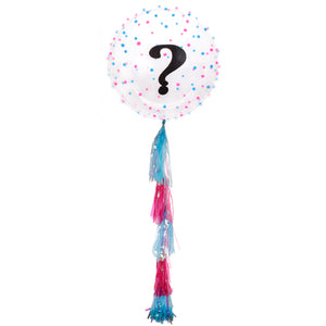 Globo Revelación Con Pom Poms