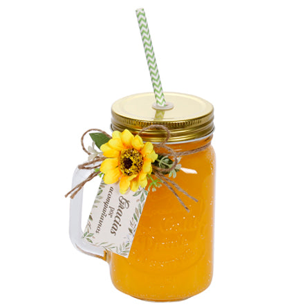 Tarro Con Girasol