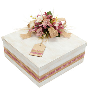 Caja Vintage Con Flores