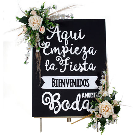 Pizarrón Boda Rustico