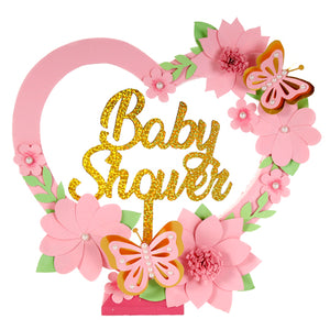 Centro De Mesa Baby Shower Con Flores