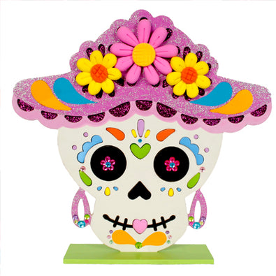 Fantasías Miguel Clave:ML3240 Calavera Catrina Con Flores