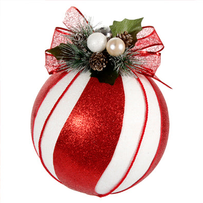 Docena de Esferas Navideñas Caramelo Clásico GRANDES – Eternal Christmas, Venta de Esferas Navideñas