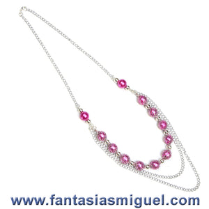 Collar Fiusha Con Malla