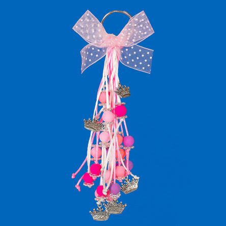 Llavero Princesa Con Dijes De Coronas