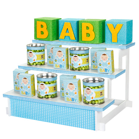 Despachador De Dulces Azul Con Dados Baby