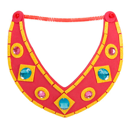 Collar De Fomi Con Piedras De Colores