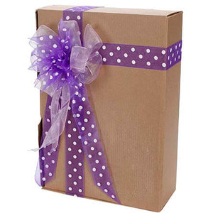 Caja De Regalo Con Moño Morado