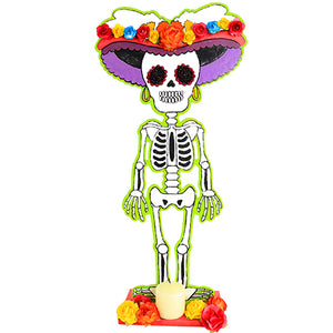 Catrina Con Sombrero De Flores